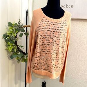Peach Lace Knit Women's Sweater
BIG DIVORCE SALE -BUNDLE AND SAVE